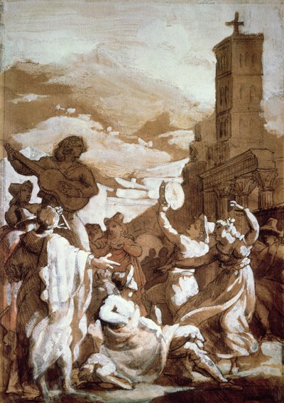 The Tarantella by Theodore Gericault